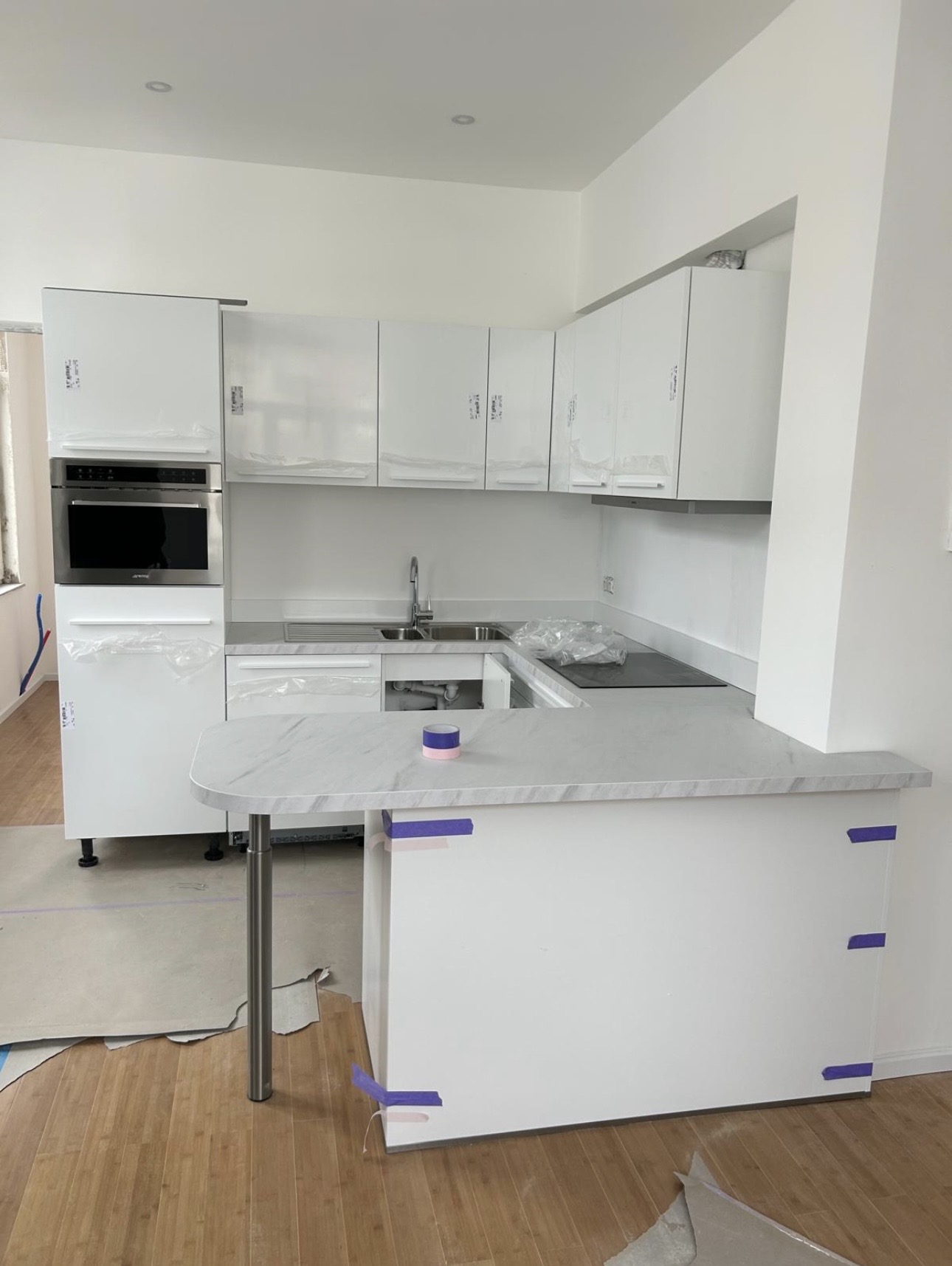 Cuisine blanche à Ixelles